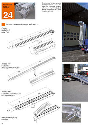 Skládací provedení ramp