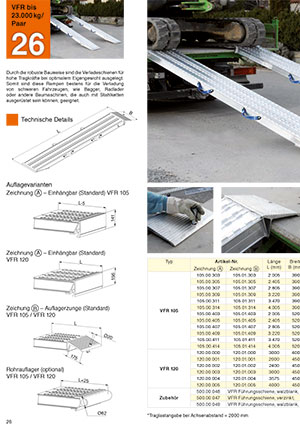 Nájezdy pro techniku VFR 105 - 120